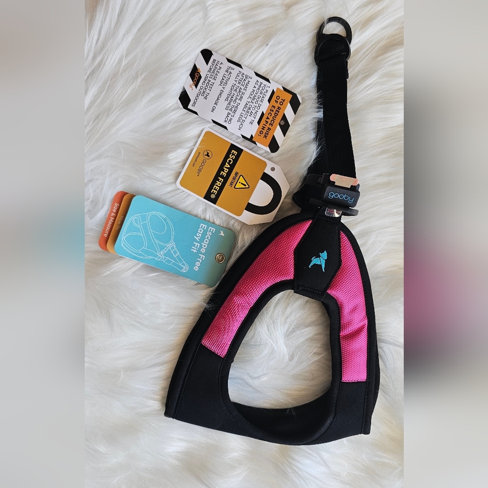 Gooby Pet Escape Free Easy Fit Harness, Hot Pink, Medium